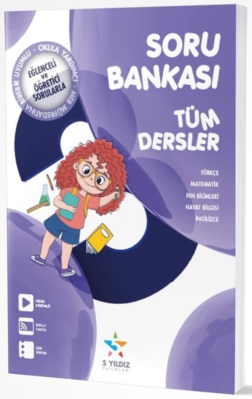 5 Yıldız 3. Sınıf Tüm Dersler Soru Bankası 5 Yıldız Yayınları