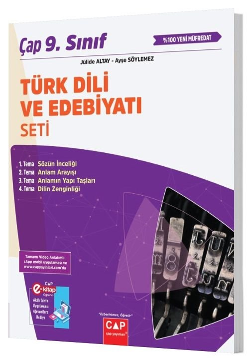 Çap Yayınları 9. Sınıf Türk Dili ve Edebiyatı Seti Çap Yayınları