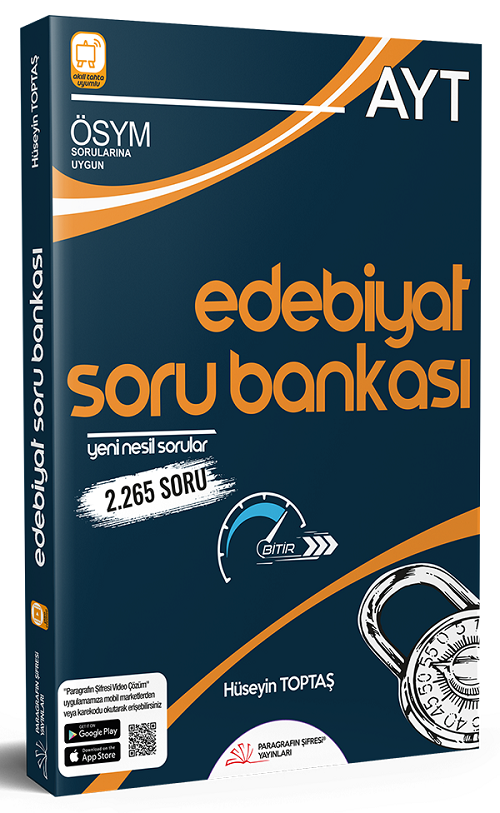 Paragrafın Şifresi YKS AYT Edebiyat Soru Bankası - Hüseyin Toptaş Paragrafın Şifresi Yayınları