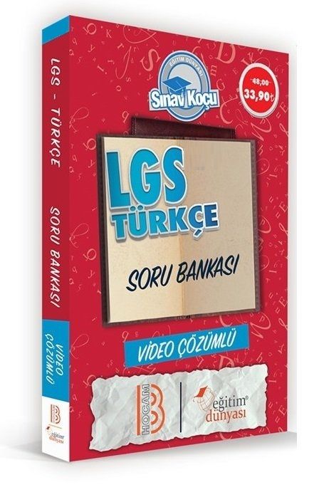 SÜPER FİYAT - Eğitim Dünyası 8. Sınıf LGS Türkçe Sınav Koçu Soru Bankası Video Çözümlü Eğitim Dünyası Yayınları