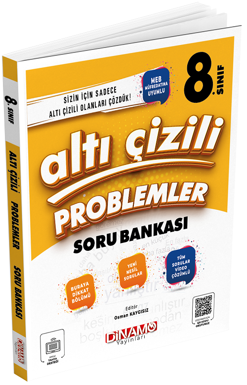 Dinamo 8. Sınıf Problemler Altı Çizili Soru Bankası Dinamik Serisi Dinamo Yayınları