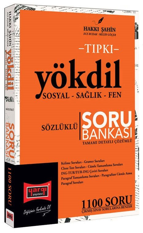 Yargı Tıpkı YÖKDİL Sosyal-Sağlık-Fen Sözlüklü Soru Bankası Çözümlü - Hakkı Şahin Yargı Yayınları