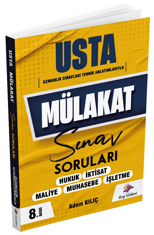 Dizgi Kitap USTA Mülakat Sınav Soruları 8. Baskı - Adem Kılıç Dizgi Kitap