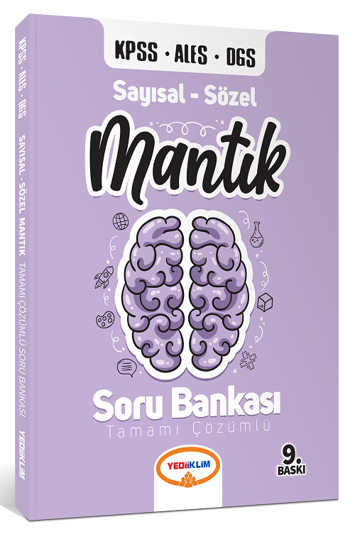 Yediiklim 2021 KPSS ALES DGS Sayısal-Sözel Mantık Soru Bankası Çözümlü Yediiklim Yayınları