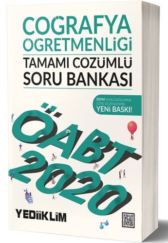 Yediiklim 2020 ÖABT Coğrafya Öğretmenliği Soru Bankası Çözümlü Yediiklim Yayınları