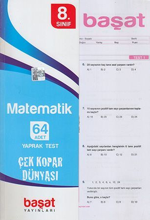 Başat 8. Sınıf Matematik 64 Yaprak Test Başat Yayınları