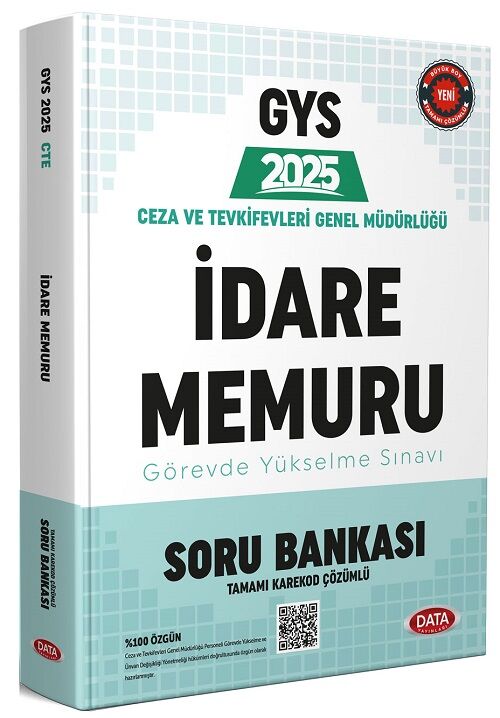 Data 2025 GYS Ceza ve Tevkifevleri İdare Memuru Soru Bankası Görevde Yükselme Data Yayınları