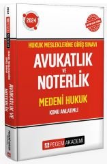 Pegem 2024 HMGS Avukatlık ve Noterlik Medeni Hukuk Konu Anlatımlı Pegem Akademi Yayınları