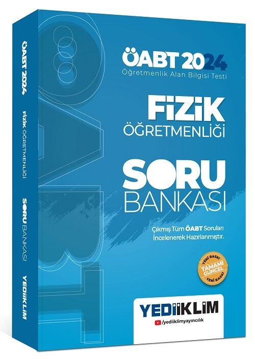 Yediiklim 2024 ÖABT Fizik Öğretmenliği Soru Bankası Çözümlü Yediiklim Yayınları