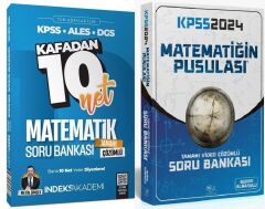 SÜPER FİYAT - CBA + İndeks 2025 KPSS Matematik Matematiğin Pusulası Soru Bankası 2 li Set CBA + İndeks Akademi Yayınları