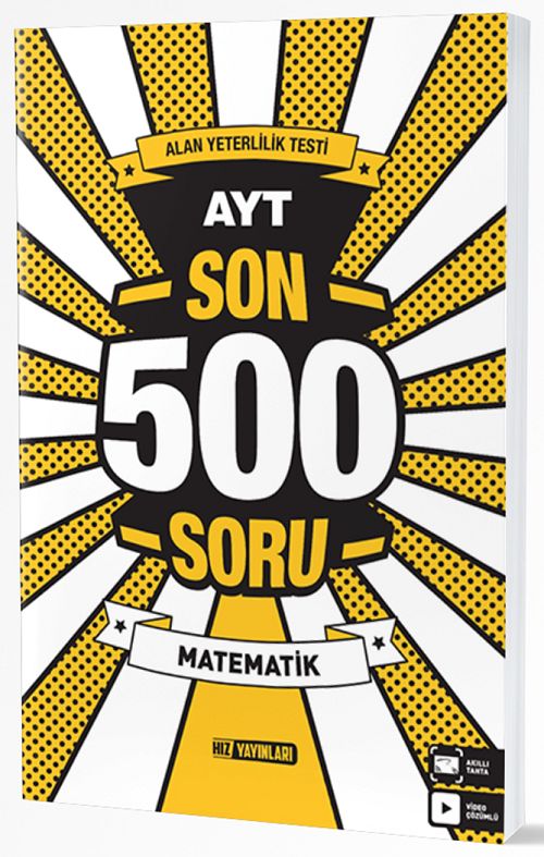 Hız Yayınları YKS AYT Matematik Son 500 Soru Video Çözümlü Hız Yayınları