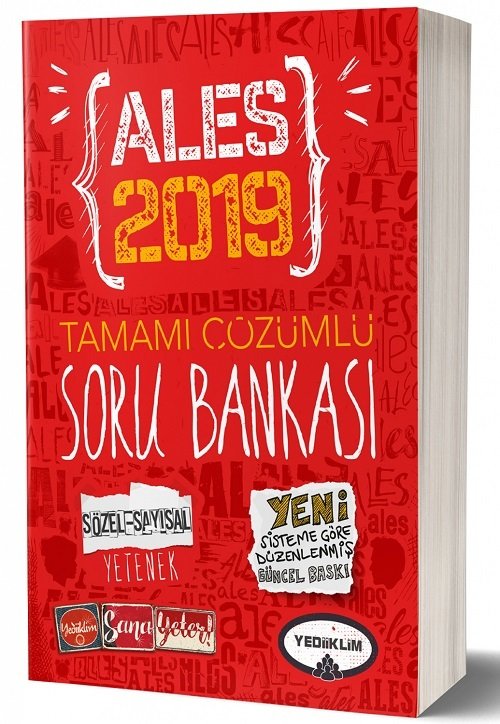 Yediiklim 2019 ALES Soru Bankası Çözümlü Yediiklim Yayınları