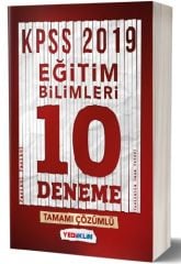 SÜPER FİYAT - Yediiklim 2019 KPSS Eğitim Bilimleri 10 Deneme Çözümlü Yediiklim Yayınları