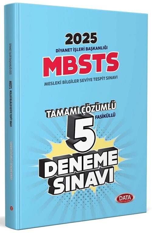 Data 2025 MBSTS 5 Deneme Çözümlü Data Yayınları