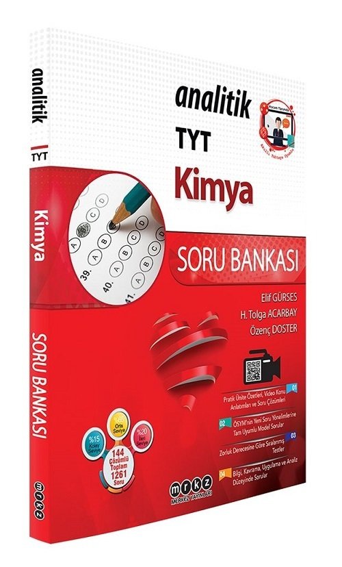 Merkez YKS TYT Kimya Analitik Soru Bankası Merkez Yayınları