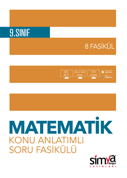 Simya 9. Sınıf Matematik Konu Anlatımlı Soru Fasikülü 8 Fasikül Simya Yayınları