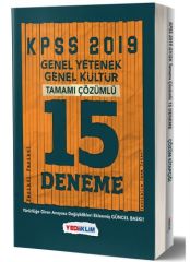 SÜPER FİYAT - Yediiklim 2019 KPSS Genel Yetenek Genel Kültür 15 Deneme Çözümlü Yediiklim Yayınları