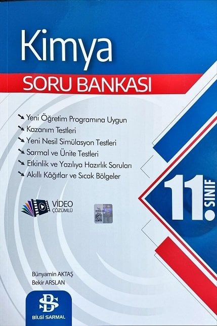 Bilgi Sarmal 11. Sınıf Kimya Soru Bankası Video Çözümlü Bilgi Sarmal Yayınları