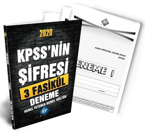 KR Akademi 2020 KPSS nin Şifresi Genel Yetenek Genel Kültür 3 Deneme Çözümlü KR Akademi Yayınları