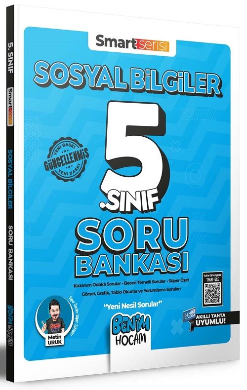 Benim Hocam 5. Sınıf Sosyal Bilgiler Soru Bankası Smart Serisi Benim Hocam Yayınları