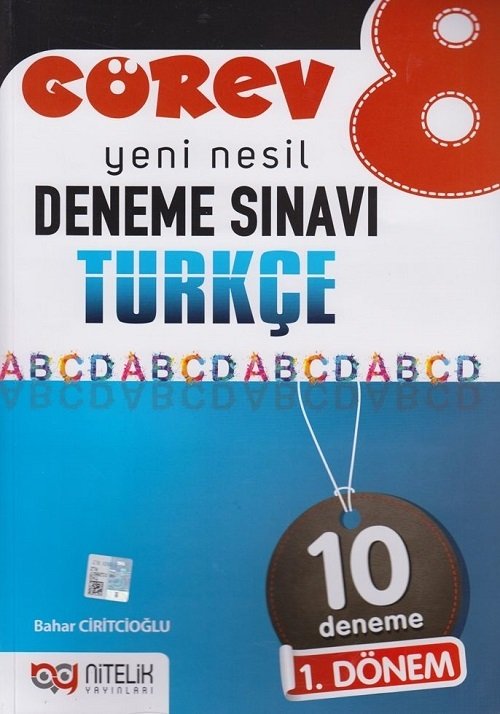 Nitelik 8. Sınıf Türkçe 1. Dönem Görev 10 Deneme Nitelik Yayınları