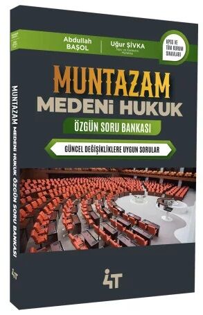 4T Yayınları MUNTAZAM Medeni Hukuk Özgün Soru Bankası - Abdullah Başol 4T Yayınları