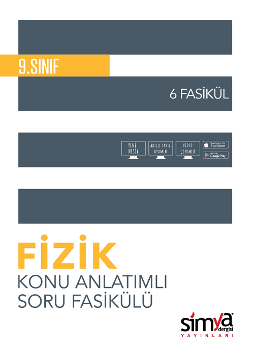 Simya 9. Sınıf Fizik Konu Anlatımlı Soru Fasikülü 6 Fasikül Simya Yayınları