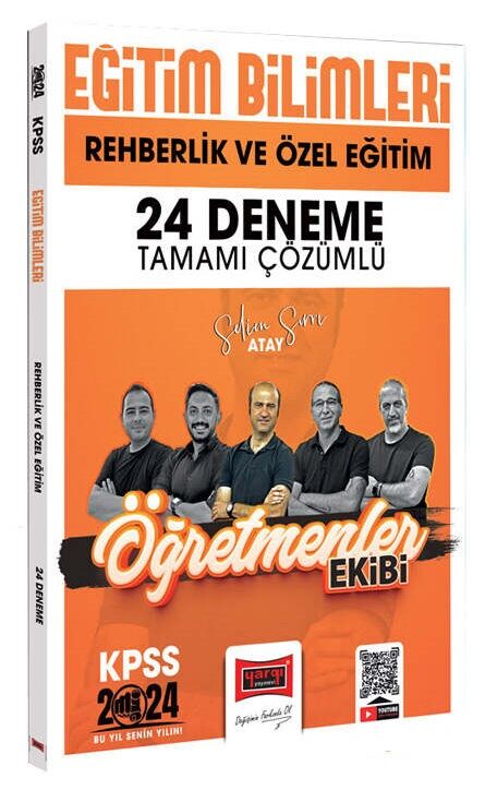 Yargı 2024 KPSS Eğitim Bilimleri Rehberlik ve Özel Eğitim Öğretmenler Ekibi 24 Deneme Çözümlü - Selim Sırrı Atay Yargı Yayınları