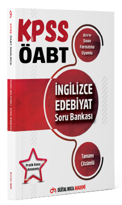 Dijital Hoca KPSS ÖABT İngilizce Öğretmenliği Edebiyat Konu Anlatımlı Soru Bankası Dijital Hoca Akademi