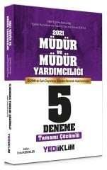 Yediiklim 2021 MEB EKYS Müdür ve Yardımcılığı 5 Deneme Çözümlü - Erdal Kesekler Yediiklim Yayınları