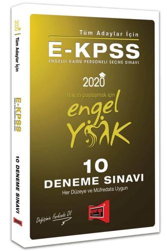 Yargı 2020 EKPSS Tüm Adaylar Engel Yok 10 Deneme Çözümlü Yargı Yayınları