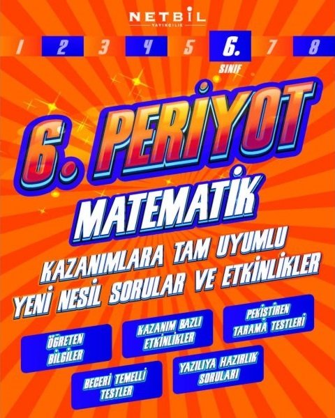 Netbil 6. Sınıf Matematik 6. Periyot Soru Bankası Netbil Yayıncılık