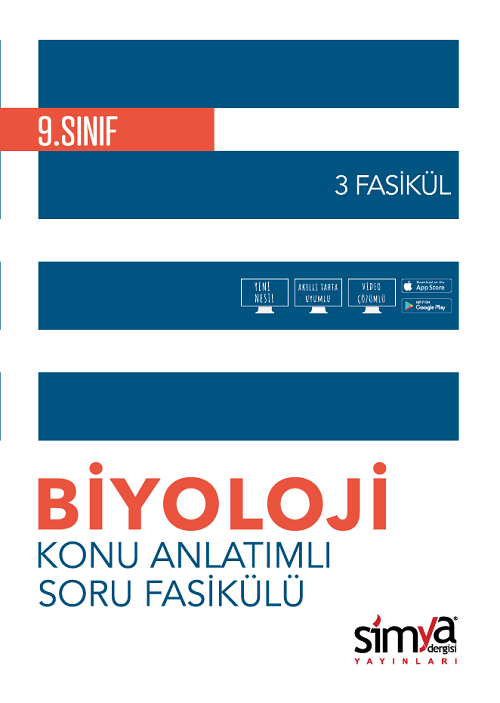 Simya 9. Sınıf Biyoloji Konu Anlatımlı Soru Fasikülü 3 Fasikül Simya Yayınları