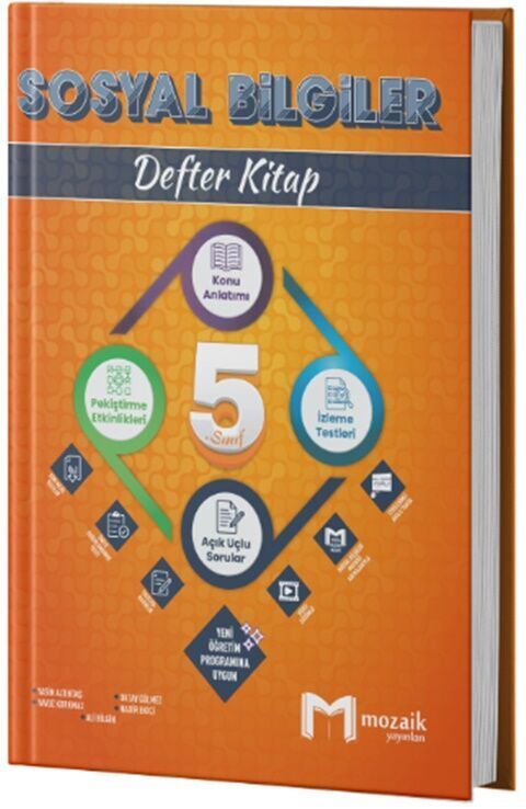 Mozaik 5. Sınıf Sosyal Bilgiler Konu Anlatımlı Defter Kitap Mozaik Yayınları