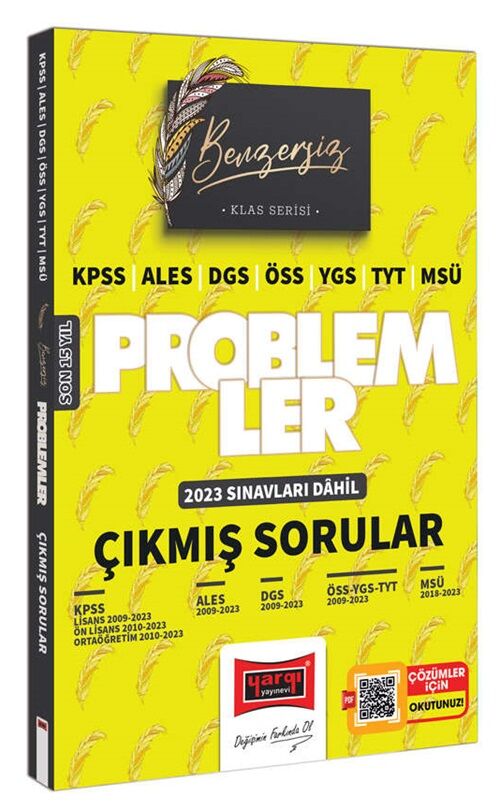 Yargı KPSS ALES DGS ÖSS YGS TYT MSÜ Benzersiz Problemler Çıkmış Sorular Klas Serisi Yargı Yayınları