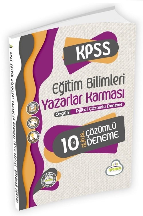 SÜPER FİYAT - İnformal KPSS Eğitim Bilimleri Yazarlar Karması 10 Deneme Dijital Çözümlü İnformal Yayınları