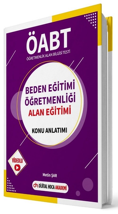 Dijital Hoca ÖABT Beden Eğitimi Öğretmenliği Alan Eğitimi Konu Anlatımlı - Metin Şar Dijital Hoca Akademi