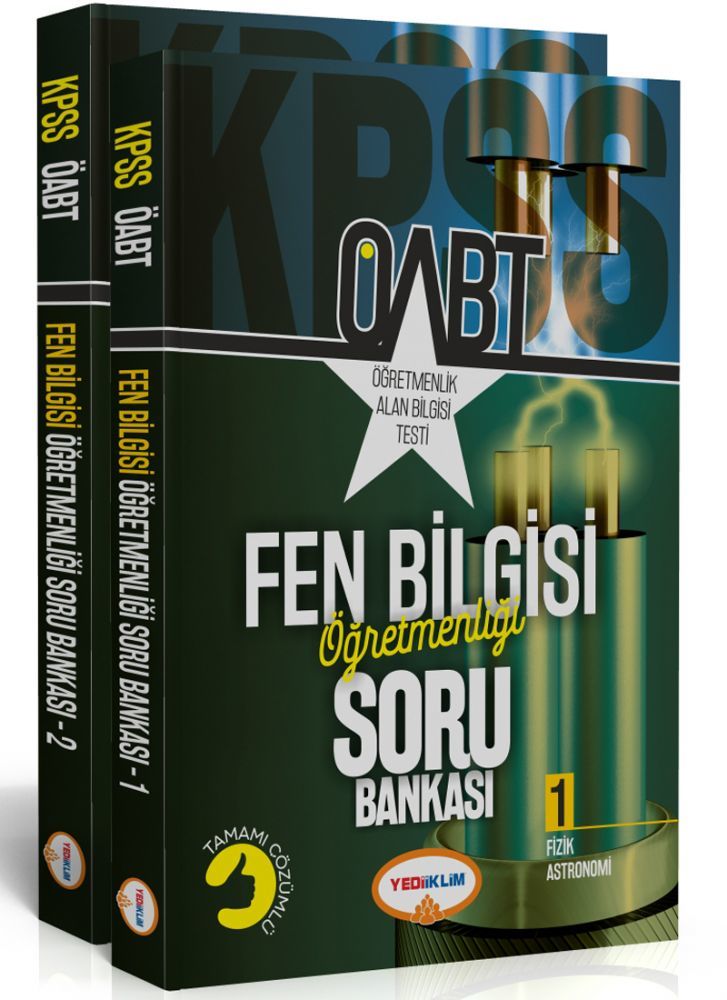 Yediiklim 2019 ÖABT Fen Bilgisi Öğretmenliği Soru Bankası Modüler Set Yediiklim Yayınları