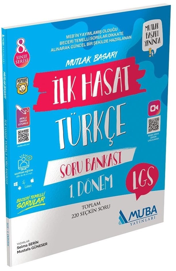 Muba 8. Sınıf LGS Türkçe 1. Dönem İlk Hasat Soru Bankası Muba Yayınları