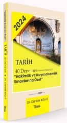 Temsil 2024 Hakimlik Kaymakamlık Tarih 40 Deneme Çözümlü - Cahide Bolat Temsil Yayınları