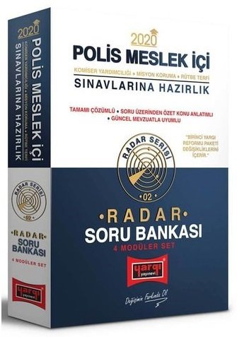 Yargı 2020 Polis Meslek İçi Komiser Yardımcılığı Soru Bankası Modüler Set Radar Serisi Yargı Yayınları