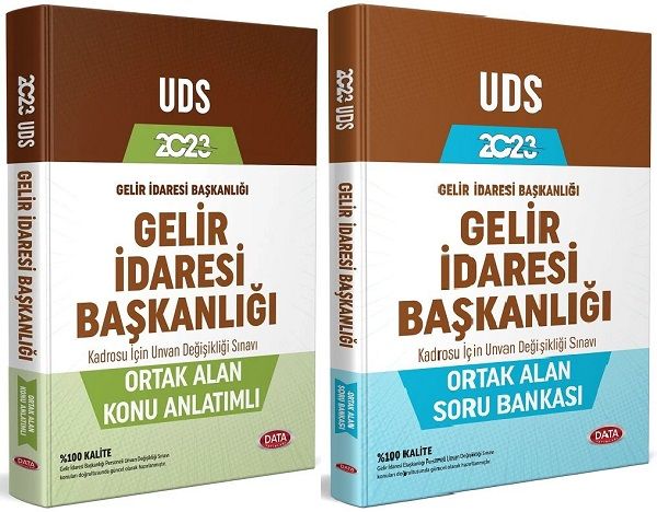 Data 2023 GYS ÜDS Hazine ve Maliye Bakanlığı Gelir İdaresi Başkanlığı Ortak Alan Konu + Soru 2 li Set Ünvan Değişikliği Data Yayınları