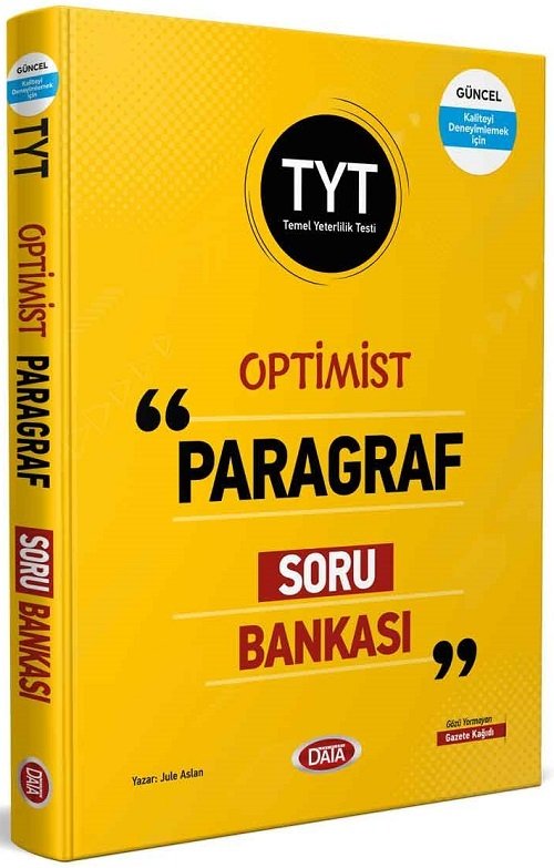 Data YKS TYT Paragraf Optimist Soru Bankası Data Yayınları