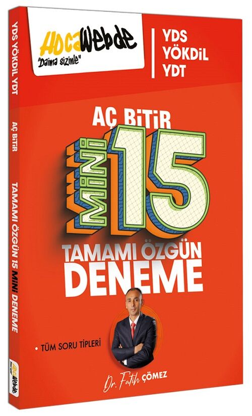 HocaWebde YDS YÖKDİL YDT Aç Bitir Mini 15 Deneme - Fatih Çömez HocaWebde Yayınları