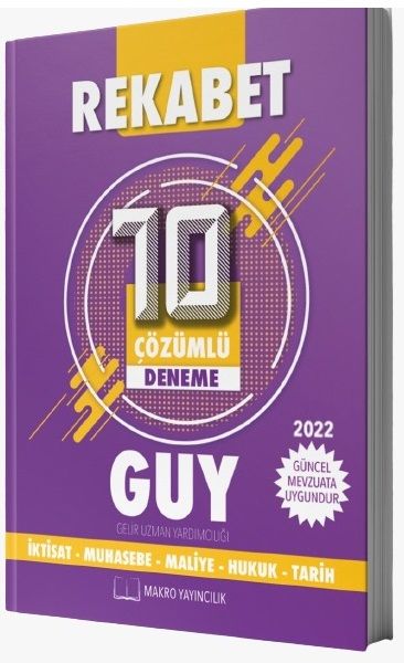 Makro Yayıncılık 2022 GUY Gelir Uzman Yardımcılığı Rekabet 10 Deneme Makro Yayıncılık