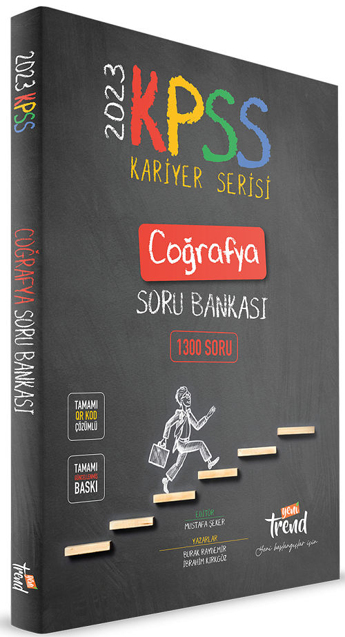 Yeni Trend 2023 KPSS Coğrafya Kariyer Serisi Soru Bankası QR Çözümlü Yeni Trend Yayınları