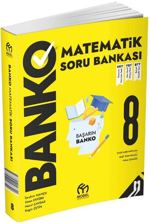 Model 8. Sınıf Matematik Banko Soru Bankası Model Eğitim Yayınları