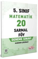 Editör 5. Sınıf Matematik 20 Sarmal Föy Deneme Editör Yayınları