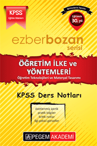 Pegem KPSS Eğitim Bilimleri Öğretim İlke ve Yöntemleri Ezberbozan Ders Notları Pegem Akademi