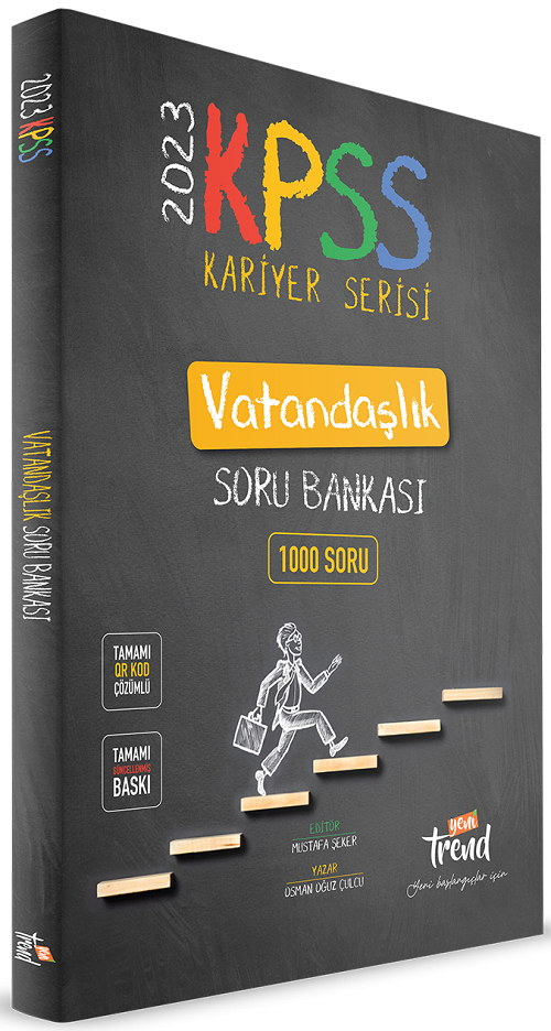 Yeni Trend 2023 KPSS Vatandaşlık Kariyer Serisi Soru Bankası QR Çözümlü Yeni Trend Yayınları